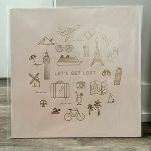 2/$20 Gold Foiled ‘Let’s Get Lost’ Graphic Art Print 12x12